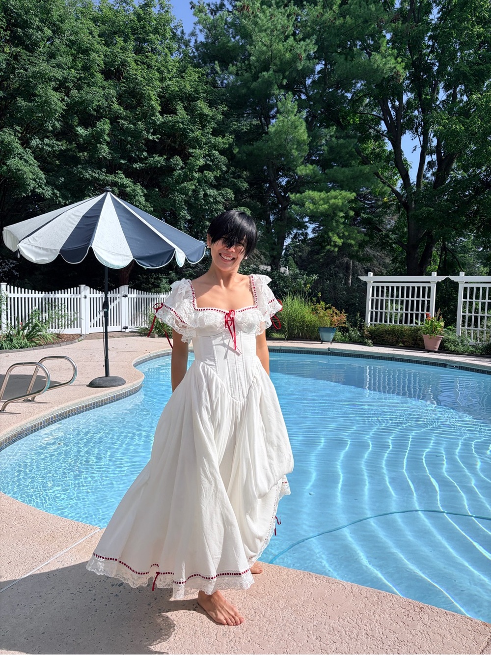 NWOT Selkie The Heathcliff Cupid Dress in White, Size S - Picture 2 of 15